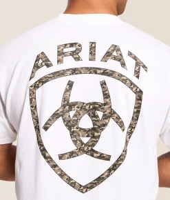 Ariat Multicam Shield T-Shirt White Outlet