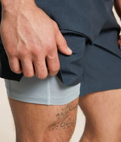 Bottoms|Activewear | SAXX Multi Sport 2N1 Active Stretch Short Straition Slub Black