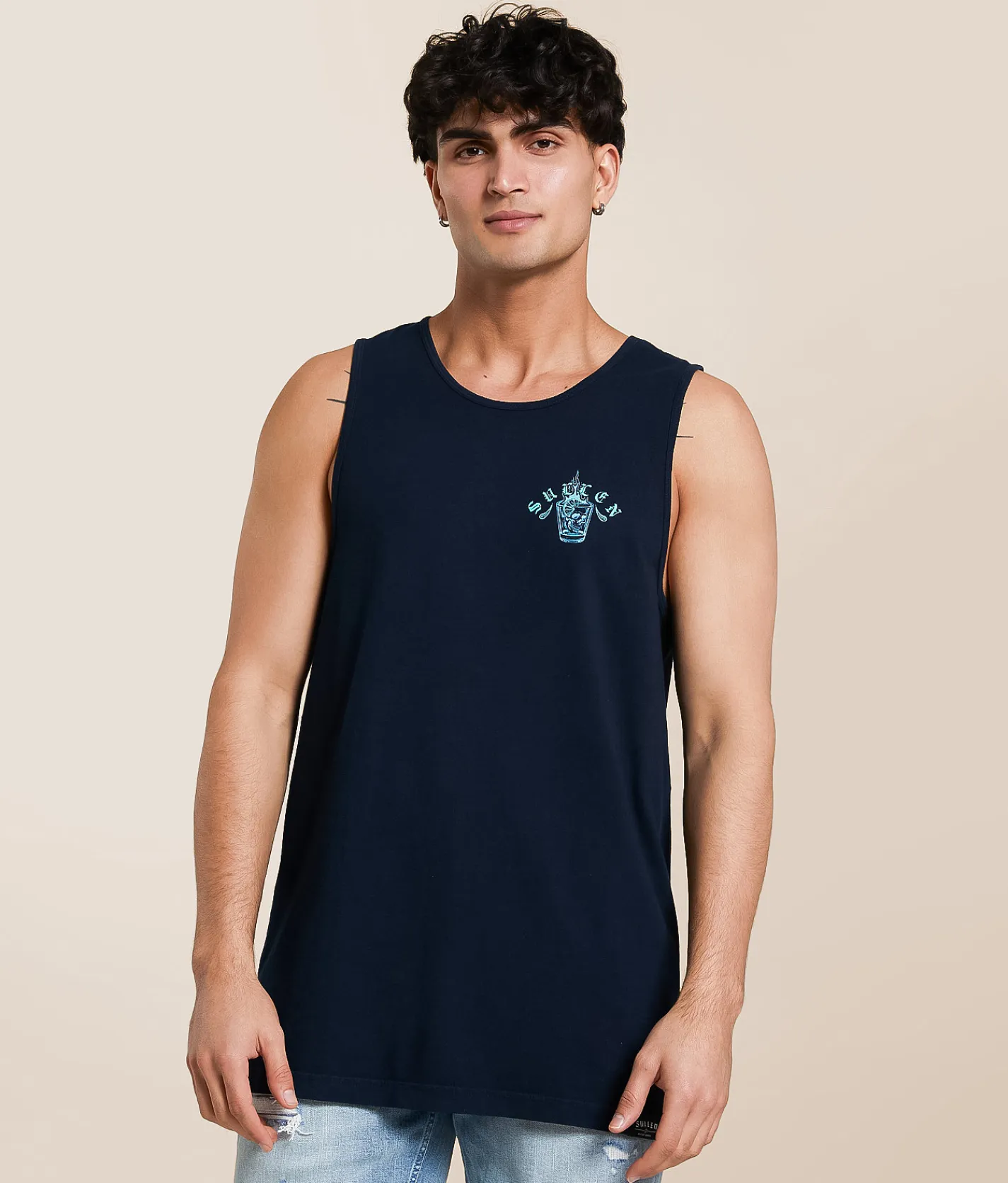 Sullen Muy Caliente Tank Top Obsidian Outlet