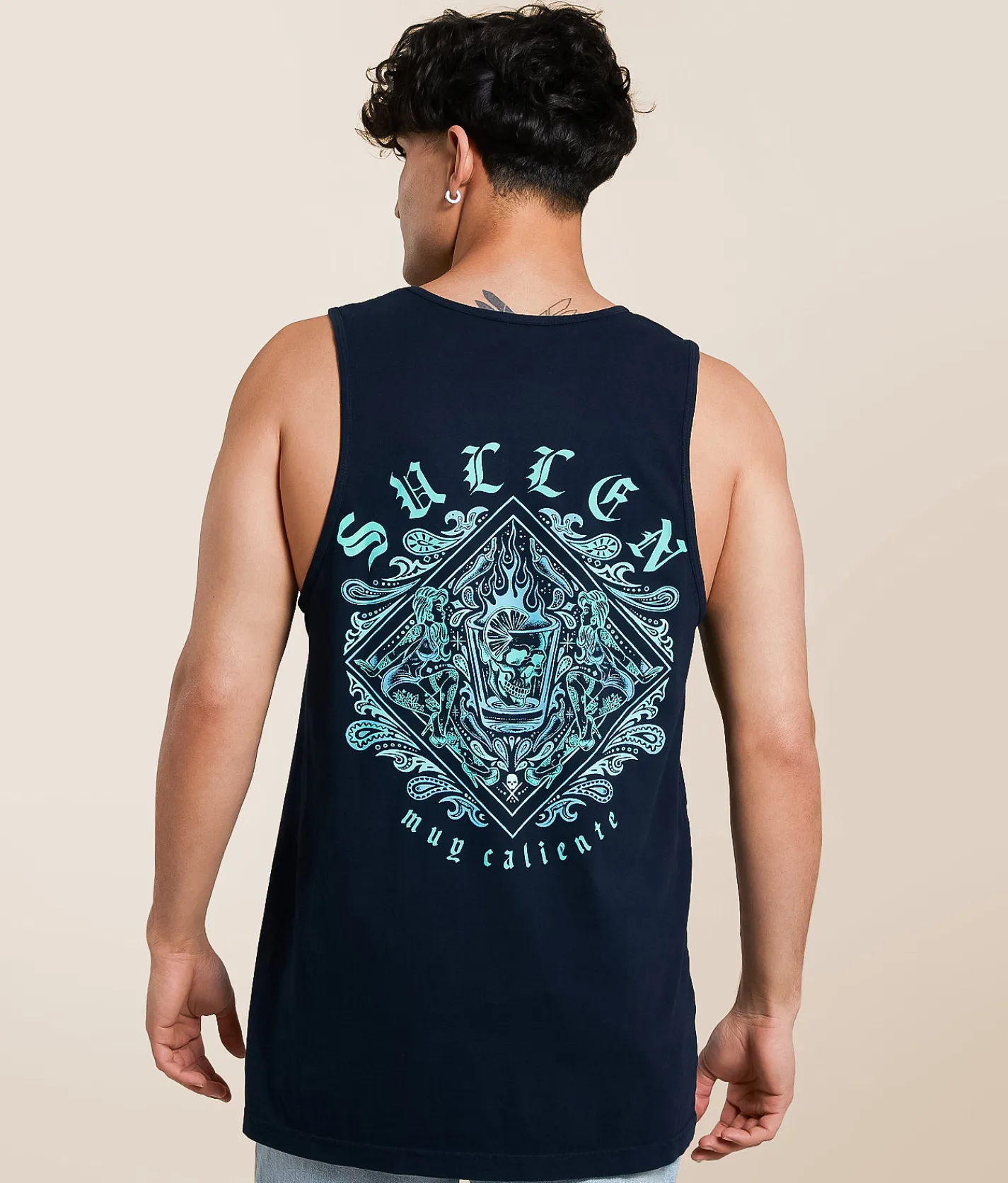 Sullen Muy Caliente Tank Top Obsidian Outlet