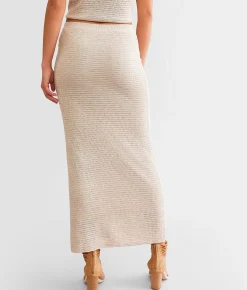 Bottoms | Z Supply Mykonos Midi Skirt Oatmeal Heather