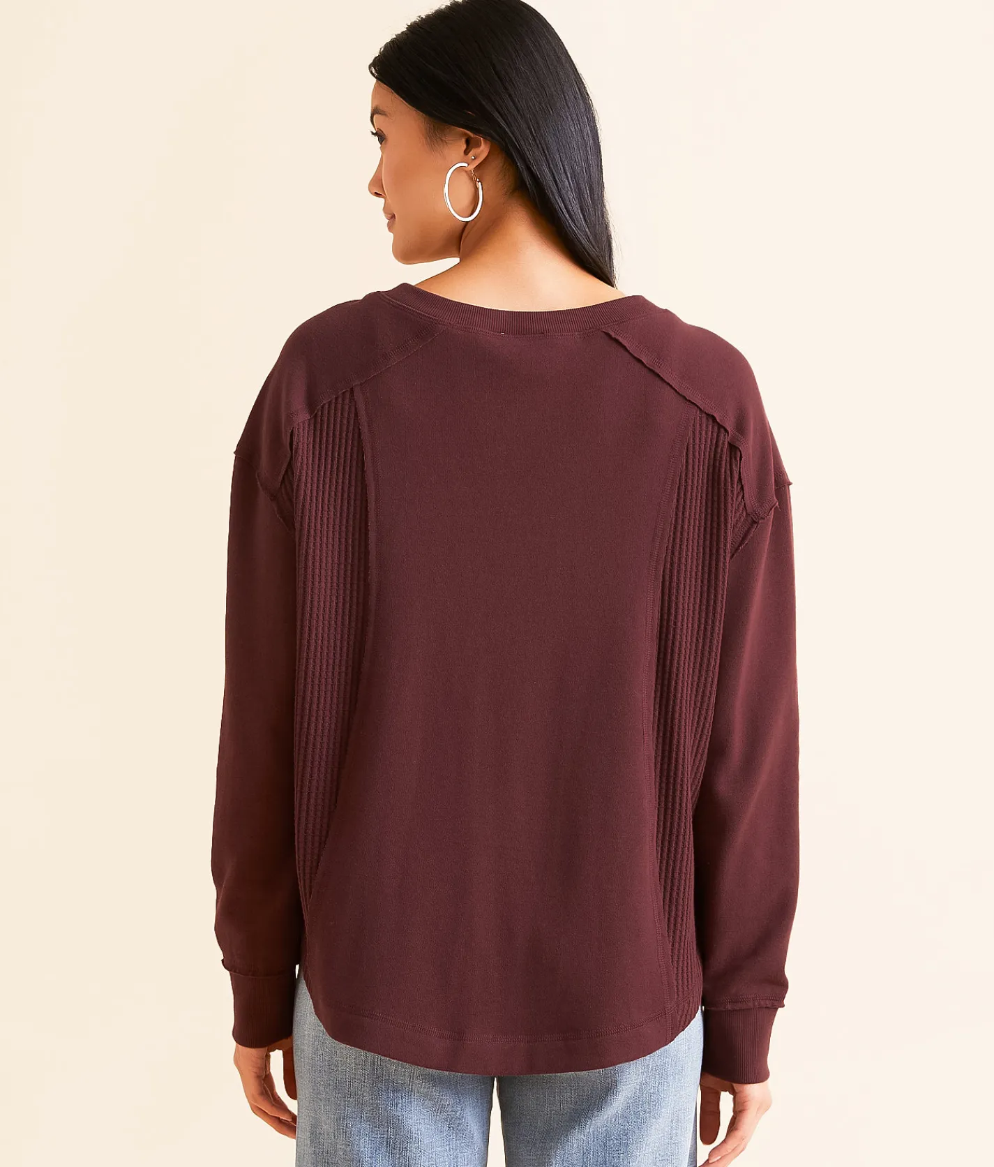 White Crow Myla Thermal Top Mahogany