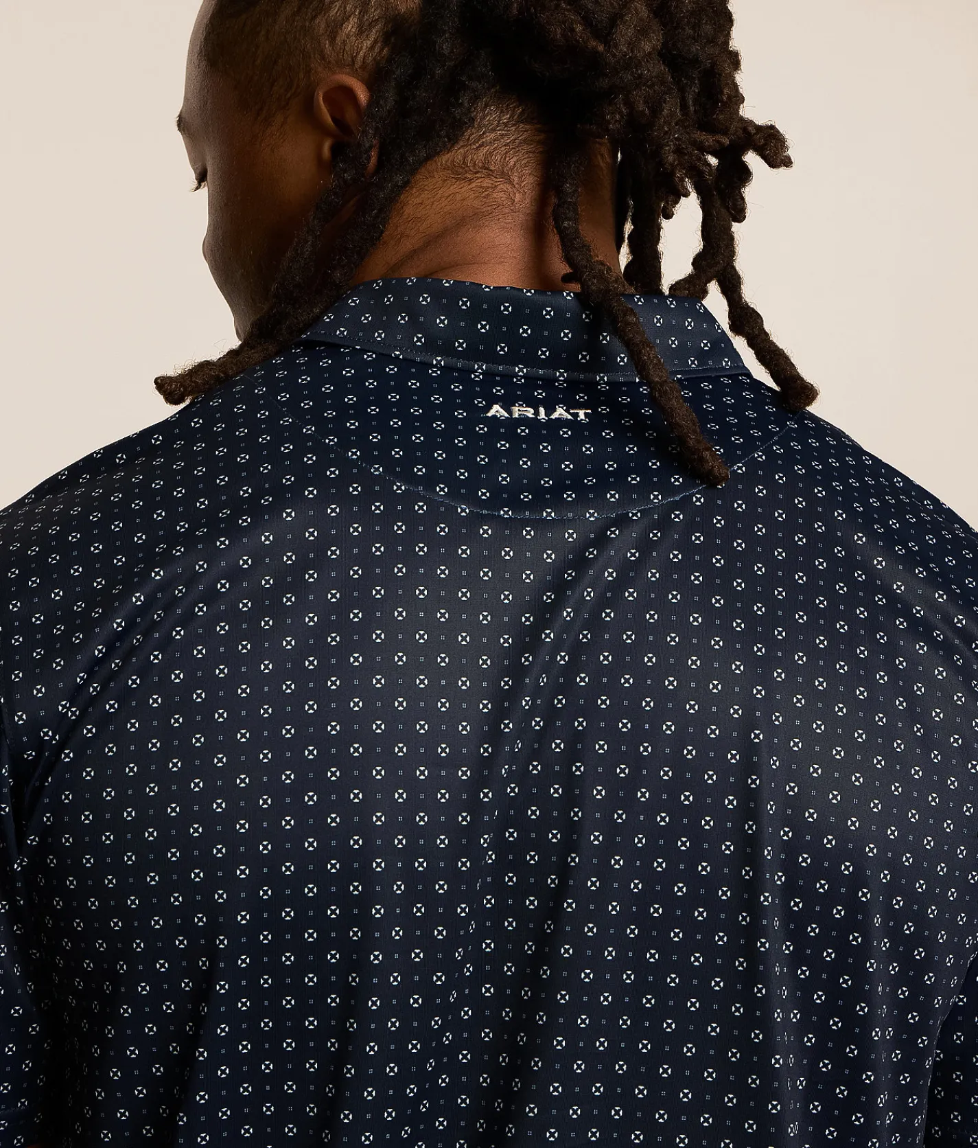 Tops | Ariat Mylo TEK Fitted Polo Blue Nights