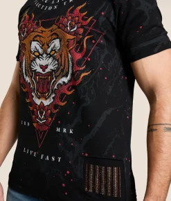 Affliction Mystic Dagger T-Shirt Black Clearance