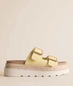 Madden Girl Mythicall Platform Sandal Lemon Clearance