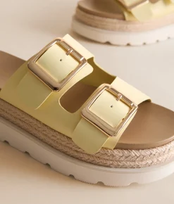 Madden Girl Mythicall Platform Sandal Lemon Clearance