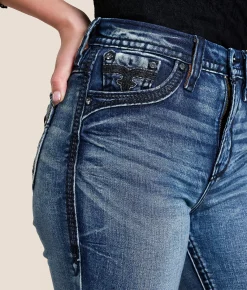 Rock Revival Nadine Curvy High Rise Straight Stretch Jean Nadine HJ219 Outlet