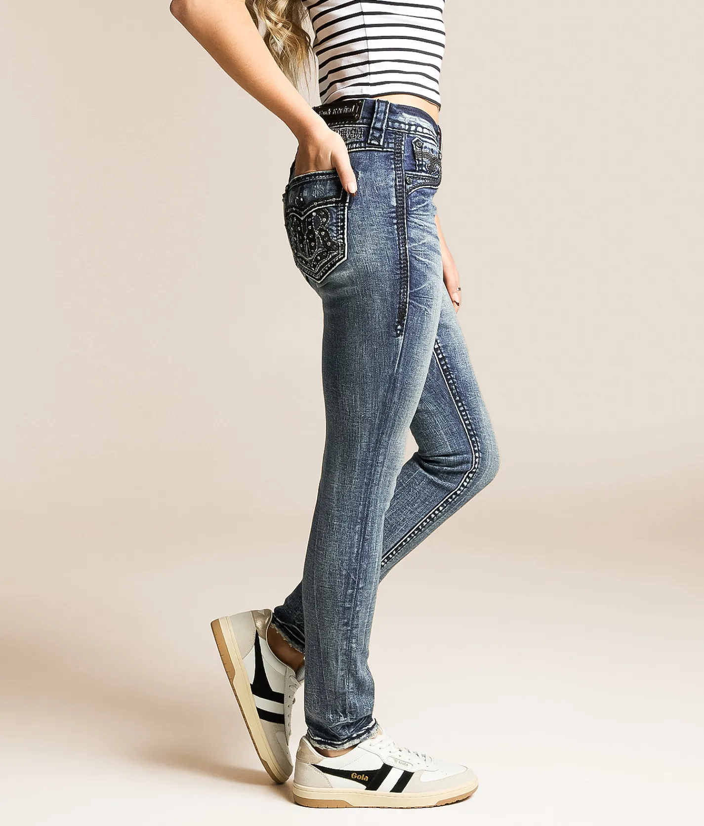 Bottoms | Rock Revival Nadine Universal Skinny Stretch Jean Nadine NS222