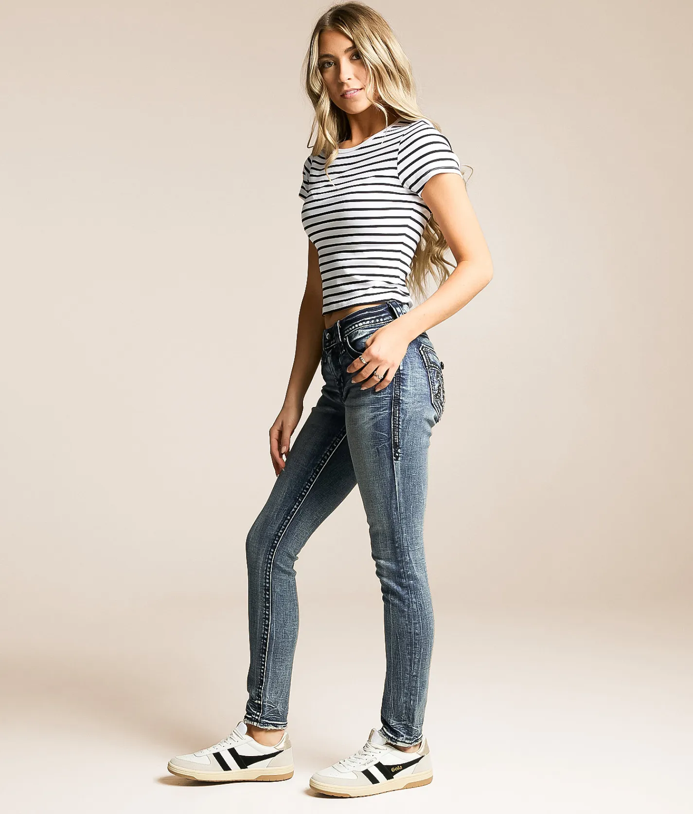 Bottoms | Rock Revival Nadine Universal Skinny Stretch Jean Nadine NS222
