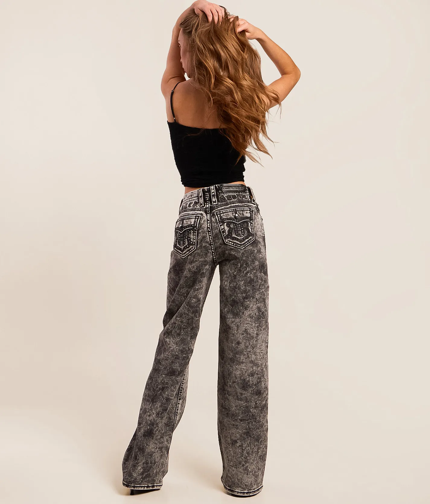 Jeans|New Jeans | Rock Revival Nadine Wide Leg Stretch Jean Nadine UW225