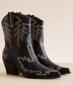 Oasis Society Nantes Western Ankle Boot Brown Clearance