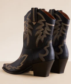 Oasis Society Nantes Western Ankle Boot Brown Clearance