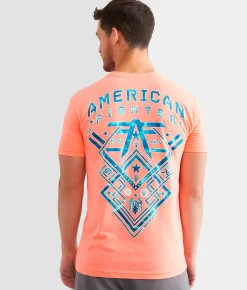 Graphic T-Shirts | American Fighter Nantucket T-Shirt Neon Coral