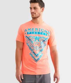 Graphic T-Shirts | American Fighter Nantucket T-Shirt Neon Coral