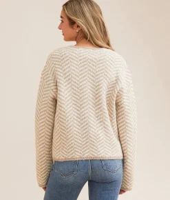 Tops | Z Supply Naomi Herringbone Cardigan Sweater Sea Salt