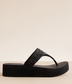 Shoes | Very G Napoli Glitz Flatform Flip Grey