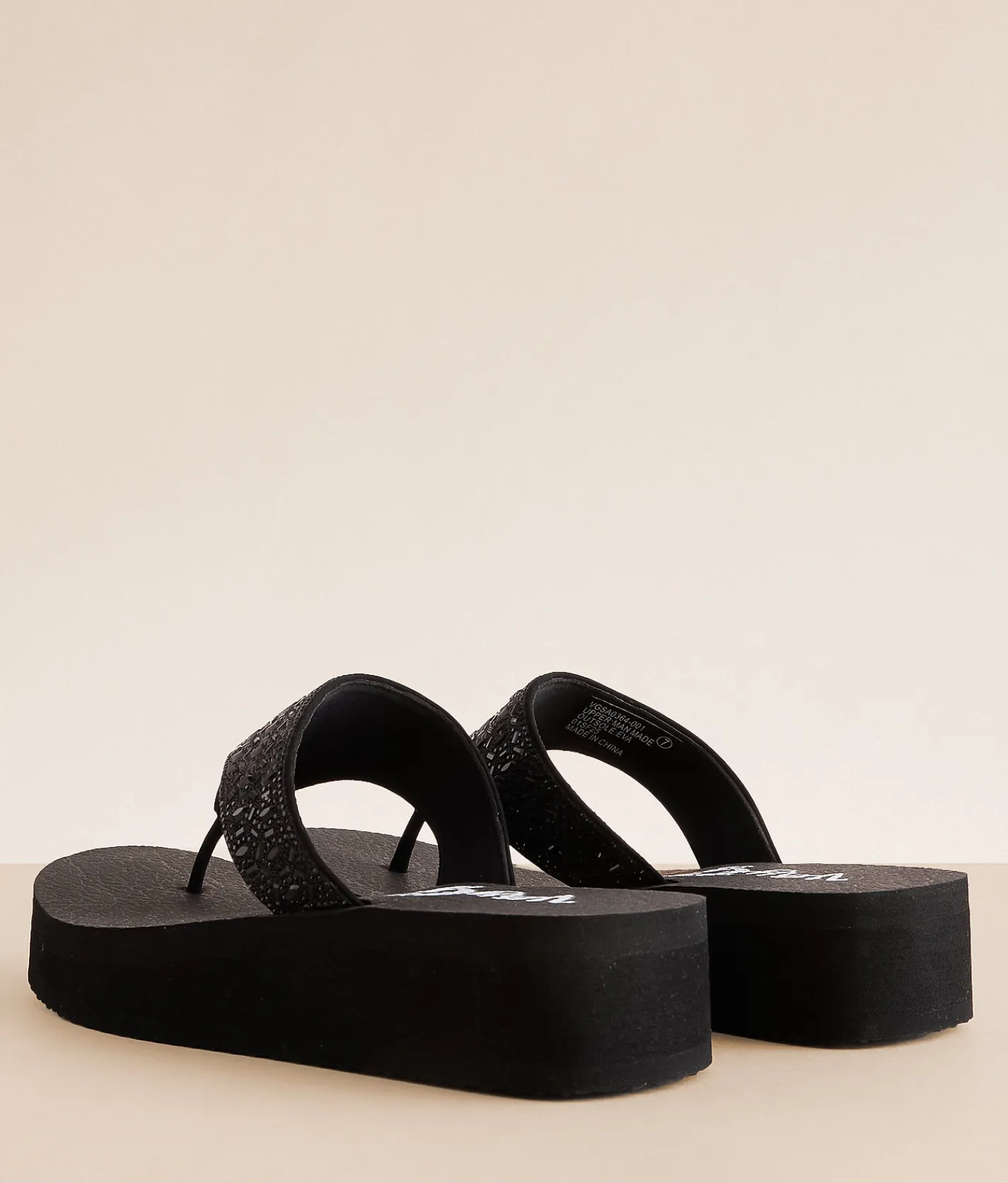 Shoes | Very G Napoli Glitz Flatform Flip Grey
