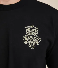 Tops|Graphic T-Shirts | Rock Revival Nash T-Shirt Black