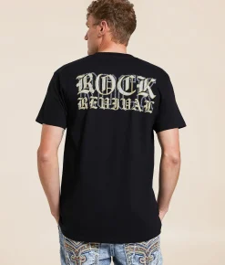 Tops|Graphic T-Shirts | Rock Revival Nash T-Shirt Black