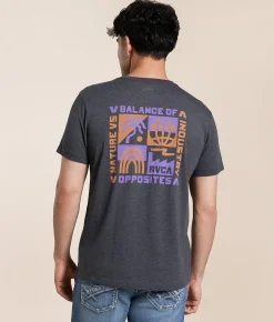 RVCA Nate Harbor T-Shirt Black Outlet