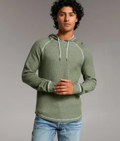 Tops | BKE Nathaniel Thermal Hoodie Green
