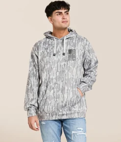 Tops | Howitzer Nation Camo Hooded Sweatshirt White Multi