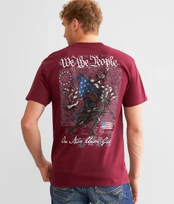Graphic T-Shirts | Howitzer Nation Under God T-Shirt Burgundy