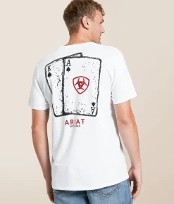 Tops|Graphic T-Shirts | Ariat Natural Hand T-Shirt White