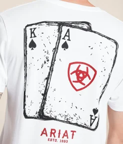 Tops|Graphic T-Shirts | Ariat Natural Hand T-Shirt White