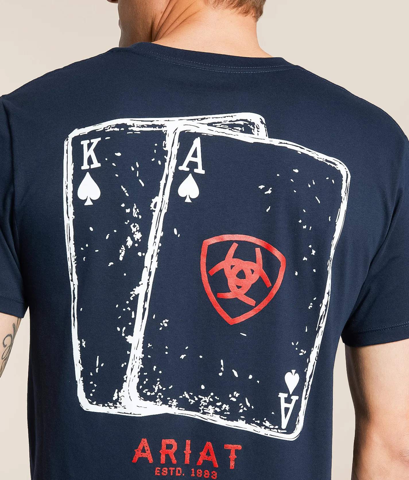 Ariat Natural Hand T-Shirt Navy Ink