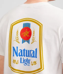 Brew City Natural Light Beer T-Shirt White Hot
