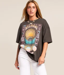 Billabong Natural Selection Oversized T-Shirt Off Black Discount