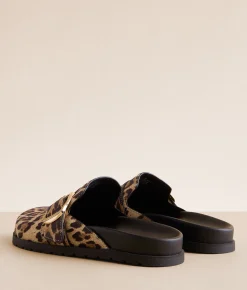 Shoes | Mia Neah Big Buckle Clog Leopard