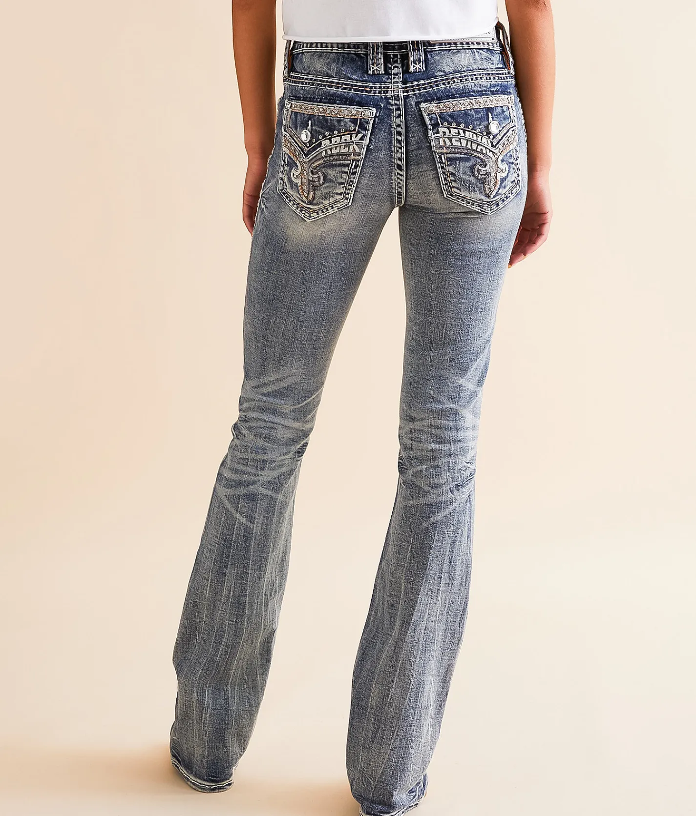 Rock Revival Neala Mid-Rise Boot Stretch Jean Neala MB201 Discount