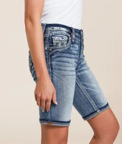 Bottoms|Shorts | Rock Revival Neala Universal Bermuda Stretch Cuffed Short Neala NM202