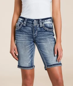 Bottoms|Shorts | Rock Revival Neala Universal Bermuda Stretch Cuffed Short Neala NM202
