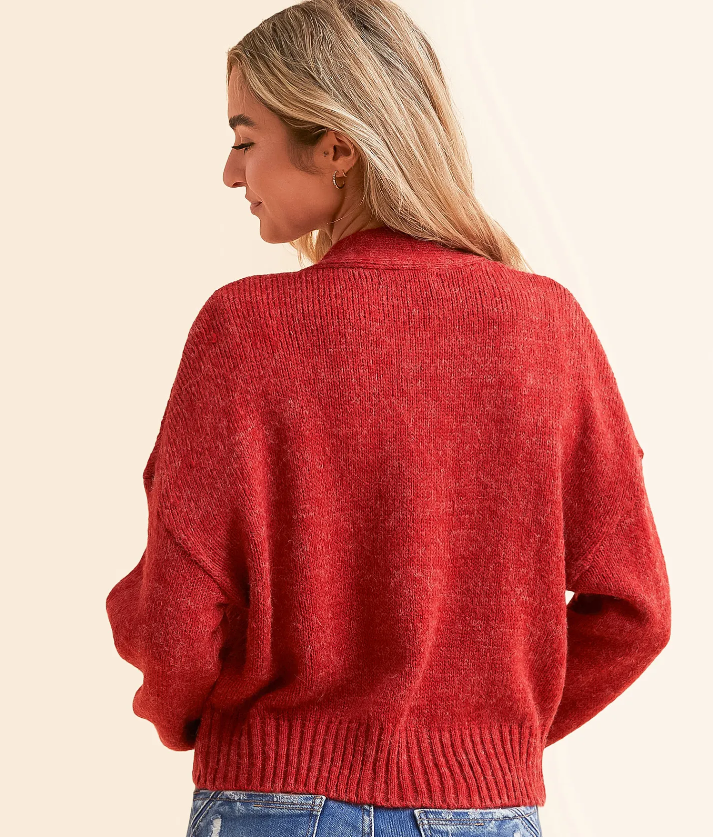 Gameday SOCIAL® Nebraska Cardigan Sweater Red Outlet