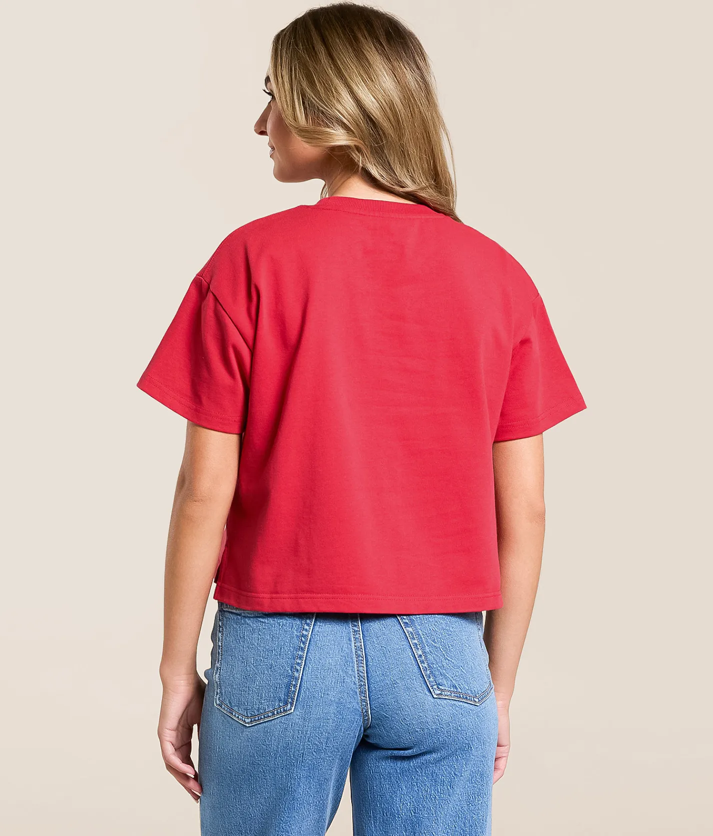 Gameday SOCIAL® Nebraska Huskers Cropped T-Shirt Red Discount