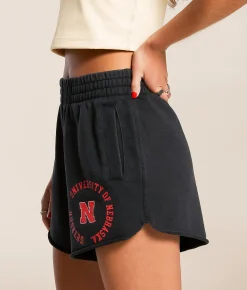 Bottoms|Shorts | Gameday SOCIAL® Nebraska Huskers Short Black