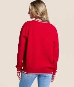Gameday SOCIAL® Nebraska Sweater Red Best