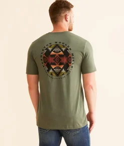 Graphic T-Shirts | Pendleton Nehalem Circle T-Shirt Military Green Multi