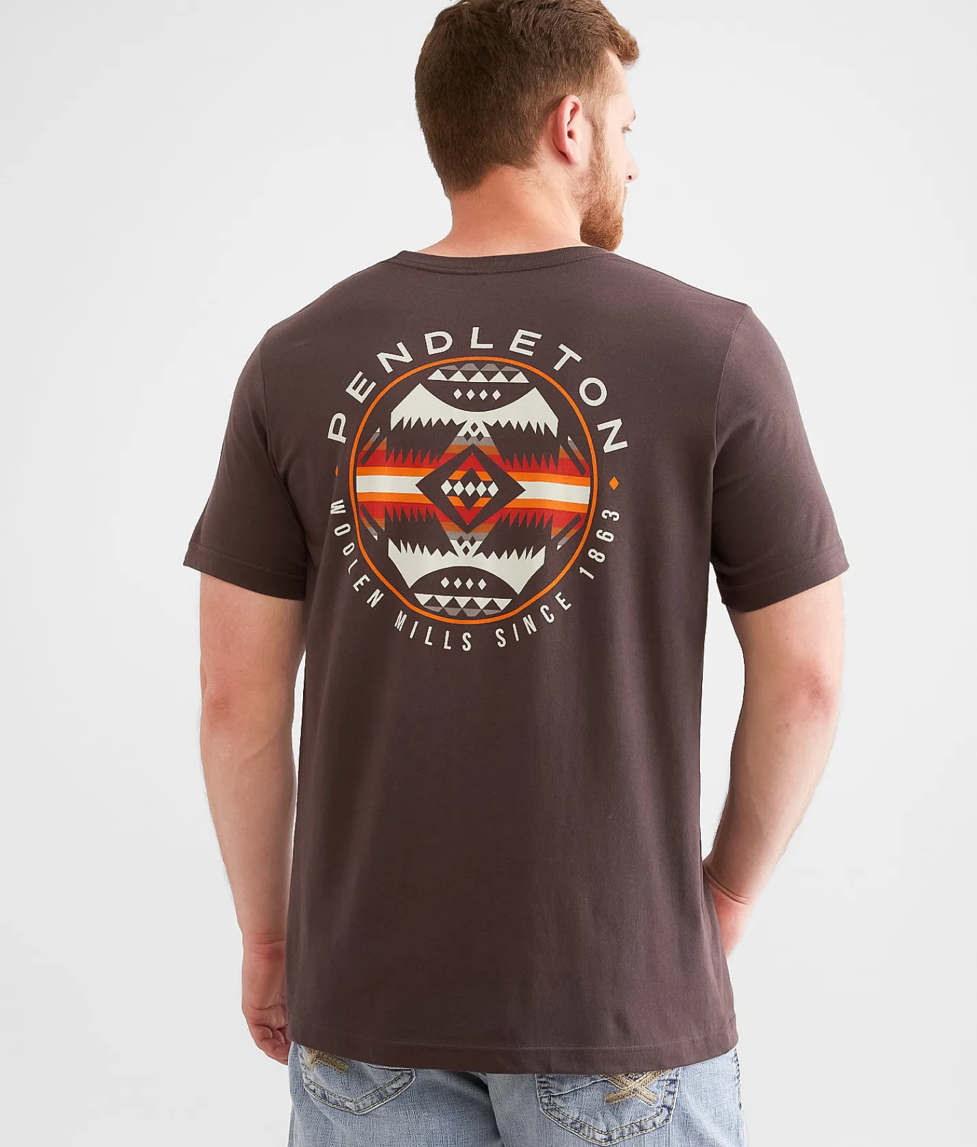 Graphic T-Shirts | Pendleton Nehalem Circle T-Shirt Brown