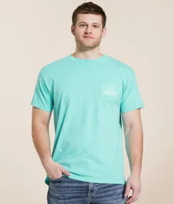 Graphic T-Shirts | Fieldstone Neon Bronco T-Shirt Chalky Mint