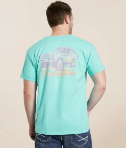 Graphic T-Shirts | Fieldstone Neon Bronco T-Shirt Chalky Mint