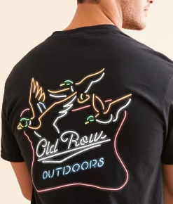 Graphic T-Shirts | Old Row Neon Duck T-Shirt Black