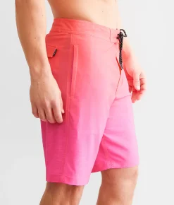 Bottoms|Swimwear | Departwest Neon Gradient Stretch Boardshort Pink