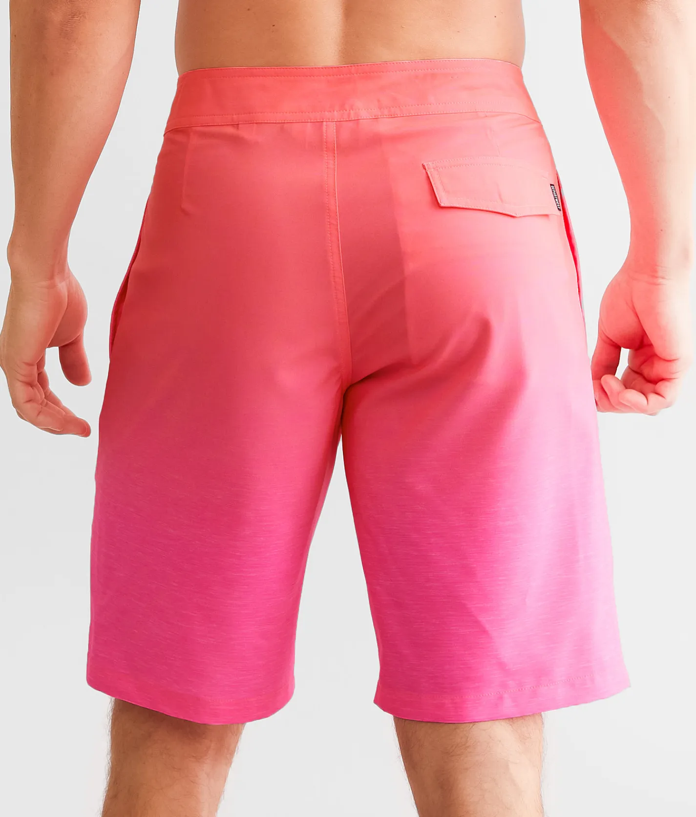 Bottoms|Swimwear | Departwest Neon Gradient Stretch Boardshort Pink