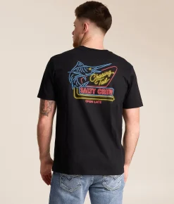 Tops|Graphic T-Shirts | Salty Crew Neon Sign T-Shirt Black