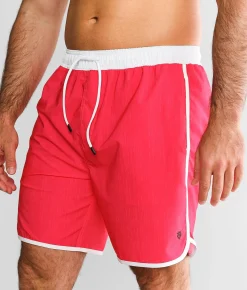 Veece Neon Stretch Swim Trunks Hot Pink Online