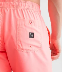 Maven Co-op Neon Swim Trunks Neon Pink Sale